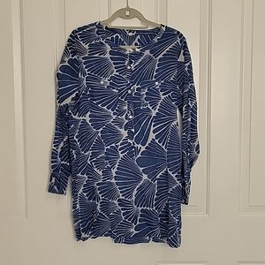 J.Crew Cotton Sheer Button Down Cover Up Size Medium